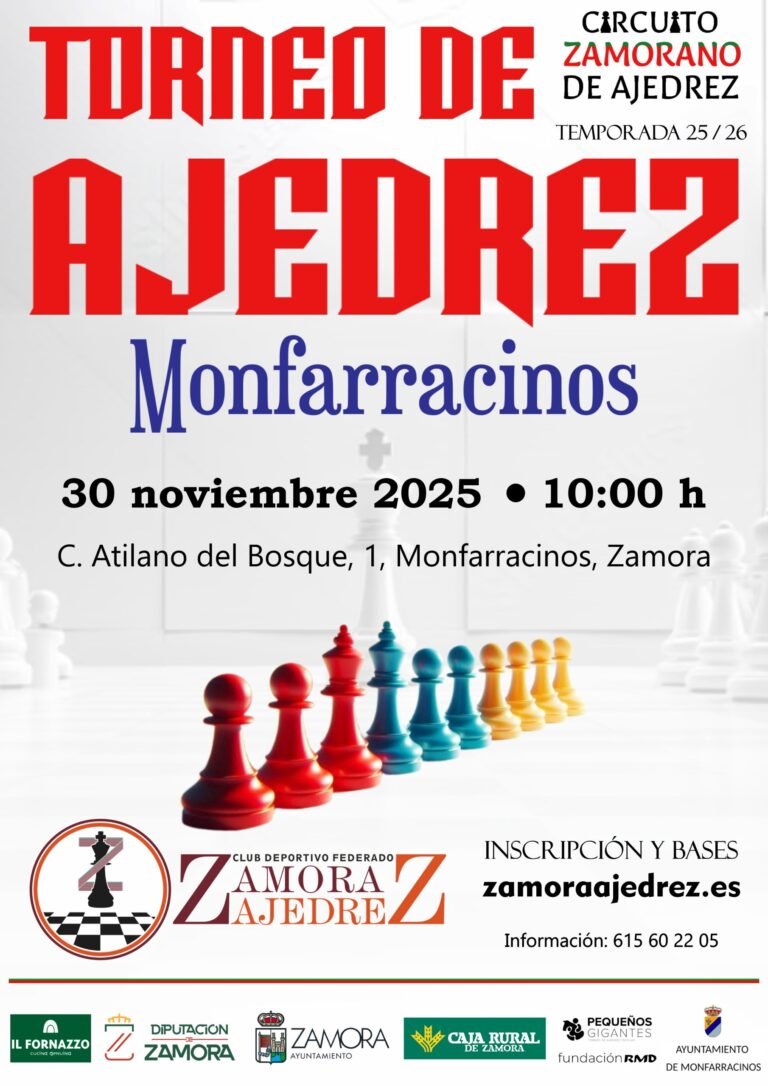 Monfarracinos acoge ajedrez zamorano